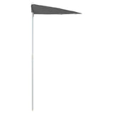 NNEVL Garden Half Parasol with Pole 180x90 cm Anthracite
