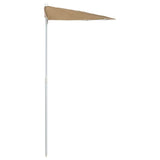 NNEVL Garden Half Parasol with Pole 180x90 cm Taupe