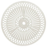 NNEVL Garden Table White 62x62x65 cm Cast Aluminium