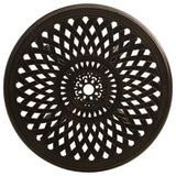 NNEVL Garden Table Bronze 78x78x72 cm Cast Aluminium