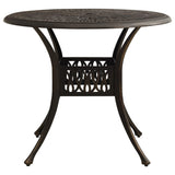 NNEVL Garden Table Bronze 90x90x74 cm Cast Aluminium