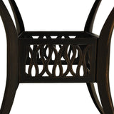 NNEVL Garden Table Bronze 90x90x74 cm Cast Aluminium