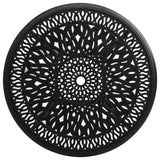 NNEVL Garden Table Black 90x90x74 cm Cast Aluminium