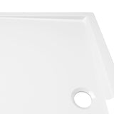 NNEVL Rectangular ABS Shower Base Tray White 70x120 cm