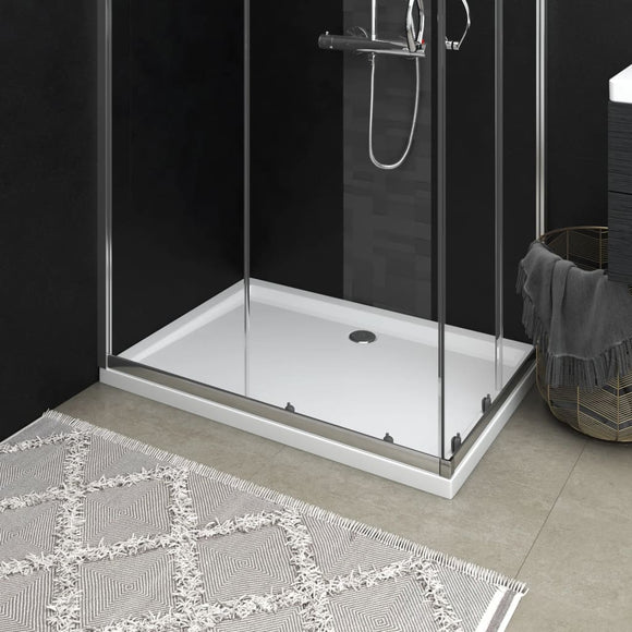 NNEVL Rectangular ABS Shower Base Tray White 70x100 cm