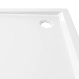 NNEVL Square ABS Shower Base Tray White 80x80 cm