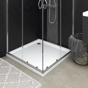 NNEVL Square ABS Shower Base Tray White 80x80 cm