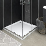 NNEVL Square ABS Shower Base Tray White 80x80 cm