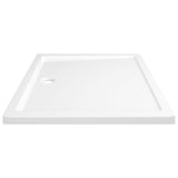 NNEVL Rectangular ABS Shower Base Tray White 80x90 cm