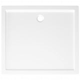 NNEVL Rectangular ABS Shower Base Tray White 80x90 cm