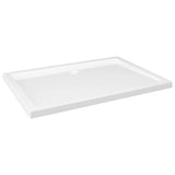 NNEVL Rectangular ABS Shower Base Tray White 80x110 cm