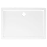 NNEVL Rectangular ABS Shower Base Tray White 80x110 cm