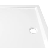 NNEVL Rectangular ABS Shower Base Tray White 80x110 cm