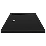 NNEVL Rectangular ABS Shower Base Tray Black 70x90 cm