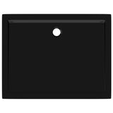 NNEVL Rectangular ABS Shower Base Tray Black 70x90 cm