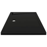 NNEVL Rectangular ABS Shower Base Tray Black 70x100 cm