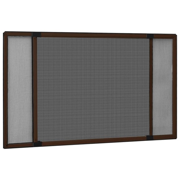 NNEVL Extendable Insect Screen for Windows Brown (100-193)x75 cm