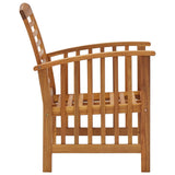 NNEVL 4 Piece Garden Lounge Set Solid Acacia Wood