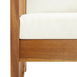 NNEVL 4 Piece Garden Lounge Set with Cushions Solid Acacia Wood