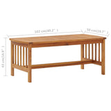 NNEVL 4 Piece Garden Lounge Set with Cushions Solid Acacia Wood