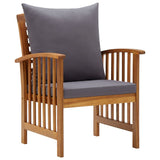NNEVL 5 Piece Garden Lounge Set with Cushions Solid Acacia Wood (310258+310261+310264)
