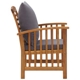 NNEVL 5 Piece Garden Lounge Set with Cushions Solid Acacia Wood (310255+2x310258)