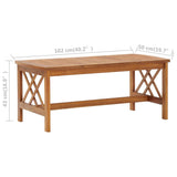 NNEVL 4 Piece Garden Lounge Set with Cushions Solid Acacia Wood
