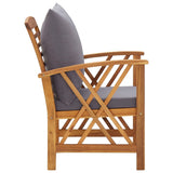 NNEVL 5 Piece Garden Lounge Set with Cushions Solid Acacia Wood