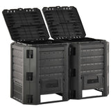 NNEVL Garden Composter Black 800 L