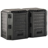 NNEVL Garden Composter Black 800 L