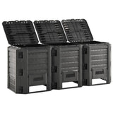 NNEVL Garden Composter Black 1200 L