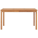 NNEVL Garden Dining Table 140x80x77 cm Solid Teak Wood