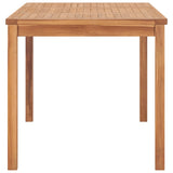 NNEVL Garden Dining Table 140x80x77 cm Solid Teak Wood