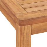 NNEVL Garden Dining Table 140x80x77 cm Solid Teak Wood