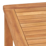 NNEVL Garden Dining Table 140x80x77 cm Solid Teak Wood