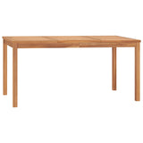 NNEVL Garden Dining Table 160x80x77 cm Solid Teak Wood