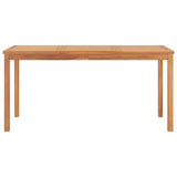 NNEVL Garden Dining Table 160x80x77 cm Solid Teak Wood
