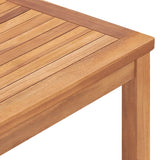 NNEVL Garden Dining Table 160x80x77 cm Solid Teak Wood
