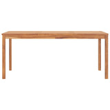 NNEVL Garden Dining Table 180x90x77 cm Solid Teak Wood