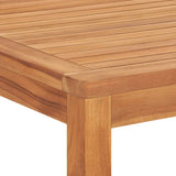 NNEVL Garden Dining Table 180x90x77 cm Solid Teak Wood