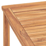 NNEVL Garden Dining Table 180x90x77 cm Solid Teak Wood