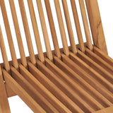 NNEVL Folding Garden Chairs 4 pcs Solid Wood Teak