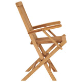 NNEVL Folding Garden Chairs 3 pcs Solid Wood Teak