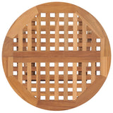NNEVL 3 Piece Folding Outdoor Dining Set Solid Wood Teak
