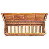 NNEVL Garden Storage Box 150x50x58 cm Solid Teak Wood