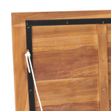 NNEVL Garden Storage Box 150x50x58 cm Solid Teak Wood