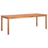 NNEVL 9 Piece Garden Dining Set with Cushions Solid Acacia Wood