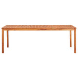 NNEVL 9 Piece Garden Dining Set with Cushions Solid Acacia Wood