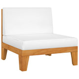 NNEVL 5 Piece Garden Lounge Set with Cushions Solid Acacia Wood