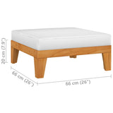 NNEVL 5 Piece Garden Lounge Set with Cushions Solid Acacia Wood